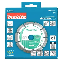 Диск алмазний сегментний по бетону 125 х 22.23 (20) мм Makita Diamak D-80086 - мініатюра 2