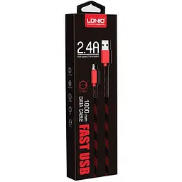 Кабель LDNIO LS23 Lighting cable 1m Red - мініатюра 2