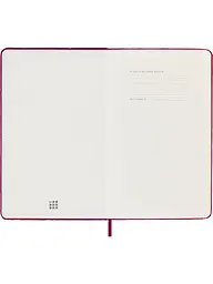 Записник Moleskine Velvet середній, Лінійка Червоний + бокс (LCNBVELVQP060C) - мініатюра 3