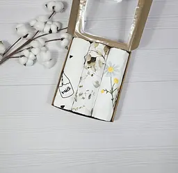 Набір пелюшок дитячих a.l.babybox Шепіт листя 50х80/100х80 см 3 шт. (30464651)