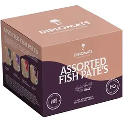 Набор рыбных паштетов Diplomats Assorted Fish Pates (4 *100 г) 400 г