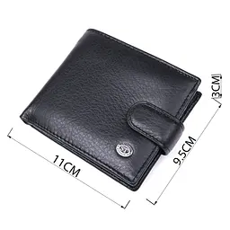 Шкіряний чоловічий купюрник ST Leather 18308 (ST104) чорний - мініатюра 5
