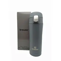 Термочашка Krauzer 500 мл сіра (86-500Matt Graphite) - мініатюра 4