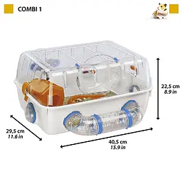 Клітка для хом'яків Ferplast Combi 1 фісташкова 40.5х29.5х22.5 см 57923499 - мініатюра 2