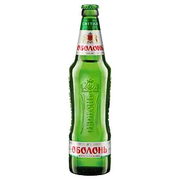 Пиво Оболонь Світле, 4,5%, 0,5 л (822)
