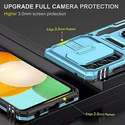 Ударостійкий чохол Camshield Army Ring для Samsung Galaxy A33 5G Блакитний / Light Blue - мініатюра 5