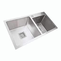 Кухонна мийка Platinum Handmade HDB з нержавіючої сталі 3 мм прямокутна 75x41x23 см (000039097) - мініатюра 2