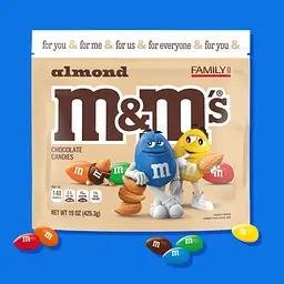 Драже M&M's Almond Milk Chocolate Candy 425.3г - мініатюра 2