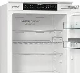 Холодильник Gorenje вбудований з нижн. мороз., 177x69x55см, 2 двері, 252 (76) л, А +, NF +, Зона св-ті, Диспл, Wi-Fi, Білі - мініатюра 9
