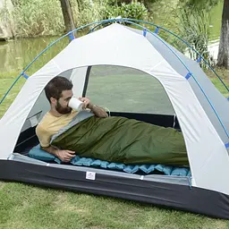 Спальник Naturehike LW180 (NH21MSD04) +15°C - лівий - 205см - темно-зелений - мініатюра 5