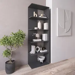 Книжкова полиця стелаж Vays D-6 з 5 відкритих секцій ЛДСП 60x30x178 см для дому офісу вітальні - мініатюра 5