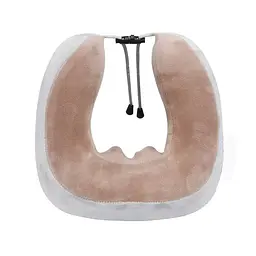 Массажная подушка для шеи с памятью U-Shaped Upgrade Vibration Pillow от батареек - мініатюра 6