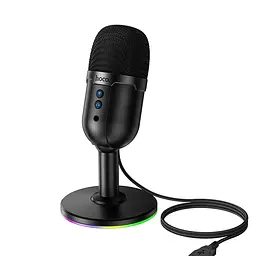 Настільний мікрофон HOCO L25, кабель 1.6м, Black, BOX - мініатюра 3