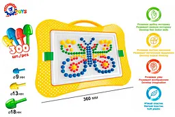 Дитяча розвиваюча мозаїка №7 2100TXK, 300 фішок - мініатюра 2
