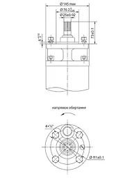Насос відцентровий свердловинний DONGYIN 6SP30-10 380В 9.2кВт H 114(76)м Q 700(500)л/хв Ø145мм +пульт (з 3х частин) (7777273) - мініатюра 4