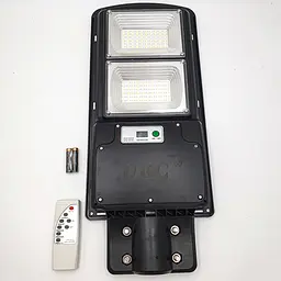 Ліхтар вуличний акумуляторний світильник 20000mAh з пультом на сонячній батареї LED Solar Street Light 250W UKC 7779 - мініатюра 5