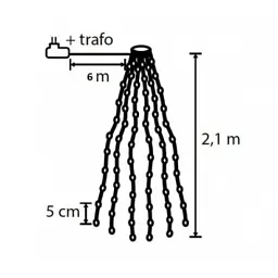 Гірлянда Luca Lighting Конус 2,1 м, 672 LED теплий білий (8720362027065) - мініатюра 7