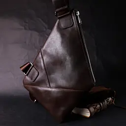 Шкіряна чоловіча сумка GRANDE PELLE 20х30х2 см sum0023590 - мініатюра 7