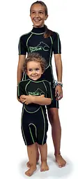 Гідрокостюм Best Divers Shorty Kids 2.5 mm 10 Black/Lime (1053-AD0970-10) - мініатюра 2