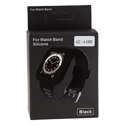 Ремінець силіконовий футляр Anchor Watch Band Apple Watch 42-44 мм Black - мініатюра 2