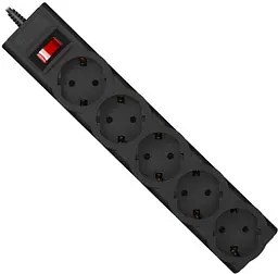 Мережевий фільтр LP-X5 PREMIUM, 2m black (9583)