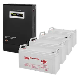 Комплект резервного живлення LP (LogicPower) ДБЖ + гелева батарея (UPS W3000 + АКБ GL 5760W)