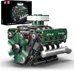 Конструктор двигун Mould King V8 Tank Engine моторизований дитячий танк 2250 деталей