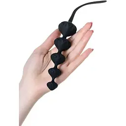 Набір анальних намиста Satisfyer Beads Black силікон 3.3 см і 3.5 см - мініатюра 3