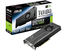 Відеокарта GeForce GTX 1060 6GB Asus Turbo (TURBO-GTX1060-6G) Б/В