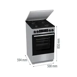Плита газова GORENJE GK 5C43 SH (FM513D-HPD4B) - мініатюра 10