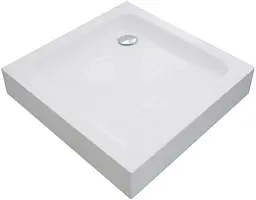 Душовий піддон Eger квадратний 80x80см з сифоном 599-005-80