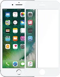 Захисне скло Tempered Glass 9K Full Glue Apple iPhone 6/6s white - мініатюра 2
