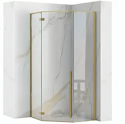 Душова кабіна Rea Diamond 90x90 brushed gold REA-K6506