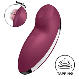 Вібростимулятор-пульсатор Satisfyer Tap & Climax 2 Red - мініатюра 1