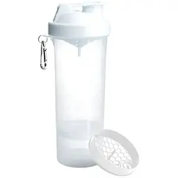 Шейкер спортивний SmartShake Slim 500 мл Pure White (10253301)