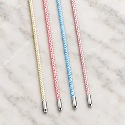 Світло-рожева шовкова нитка зі срібним замком (8036.1) 35 - мініатюра 7