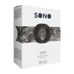 Ерекційне кільце Sono Sinner Gear №42 4.5 см чорний - мініатюра 3