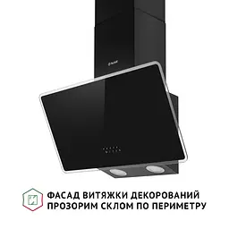 Витяжка декоративна похила PERFELLI VICCO 6HM NERO - мініатюра 3
