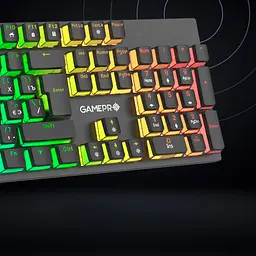 Клавіатура USB GamePro MK85R Red Switch RGB Black (MK85R) UA - мініатюра 5