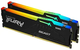 Модуль пам'яті Kingston Fury DDR5 64GB (2x32) 6000MHz Beast RGB EXPO (KF560C30BBEAK2-64) - мініатюра 2