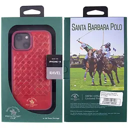 Шкіряний чохол Polo Santa Barbara для Apple iPhone 14 Plus (6.7) Red - мініатюра 5