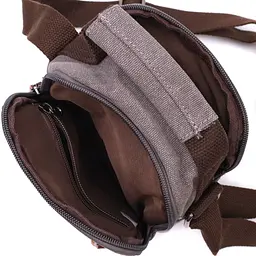 Невелика чоловіча сумка із щільного текстилю Vintage 14,5х19х10,5 см sum0028941 - мініатюра 7