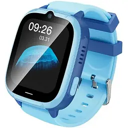 Дитячий смарт годинник Hoco Y106, 4G, GPS, Wi-Fi, HD камера, 1.83" HD-дисплей, дзвінки, відеодзвінки, голосові повідомлення, Blue, Box