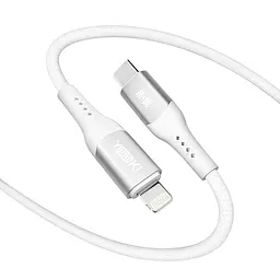 Кабель для заряджання та обміну даними Yoki YK-SO15 SOLID Series Type-C to Lightning 30W 3A/10V 1.2 м Білий - мініатюра 4