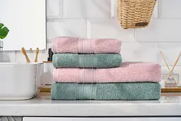 Рушник махровий Ardesto SuperSoft, 50х90см, 100% бавовна, рожевий (ART2250SCP) - мініатюра 9