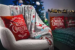 Плед Ardesto Flannel 160х200 см 100% поліестер різдвяні котики pbe0050470 - мініатюра 4