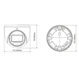 IP-відеокамера 4Mp TVT TD-9545S4-C(D/AZ/PE/AW3) White f=2.8-12mm, ІЧ+LED-підсвічування, з мікрофоном (77-00372) - мініатюра 2