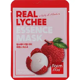 Маска для лица FarmStay Real Lychee Essence Mask с вытяжкой личи 23 мл