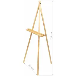 Мольберт - тринога ROSA Studio сосна 60×75×125 см мак висота полотна 120 см В УПАКОВЦІ - мініатюра 2