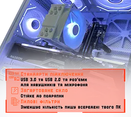 Ігровий ПК Atom (RX 6900 XT 16GB / Ryzen 5 7500F / 32GB DDR5 / SSD 512GB) - мініатюра 2